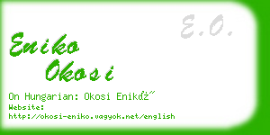 eniko okosi business card